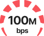 100m bps